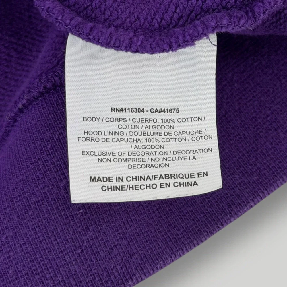 Converse x Just Don Purple Panther Basketball Hoodie Sweatshirt XL 10016957-A01